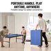 VEVOR Mid-Size Ping Pong Table Foldable Table Tennis Game Table Indoor With Net_voghion.com