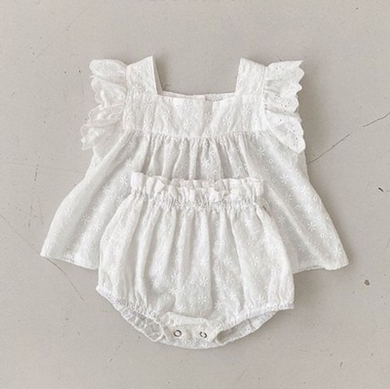 Set di polsini per bambini Instagram in due pezzi con gilet in pizzo per bambini_voghion.com