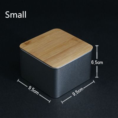 Aufbewahrungsbox mit Bambusdeckel, Aufbewahrungsbehälter für Ornamente, Schmuck, Weißblechbehälter, Behälter mit Deckel, Aufbewahrungsboxen, Süßigkeitenbehälter_voghion.com