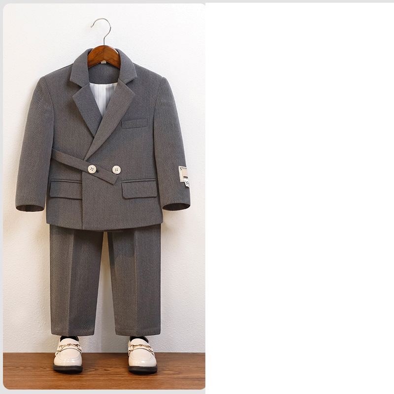Baby's clothing Handsome boy suit children design sense fashion casual small suit coat flower boy photography runway show dress_voghion.com