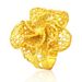 Rings gold-plated Dubai bridal open ring jewelry Nigerian women's flower ring spot wholesale_voghion.com