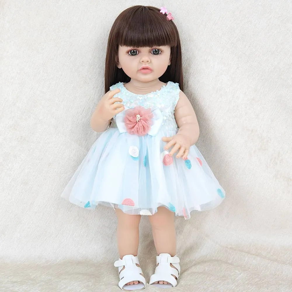 55cm Cute Doll Dress Up Showable Girl Toy Princess Birthday Gift Reborn Doll Realistic Doll_voghion.com