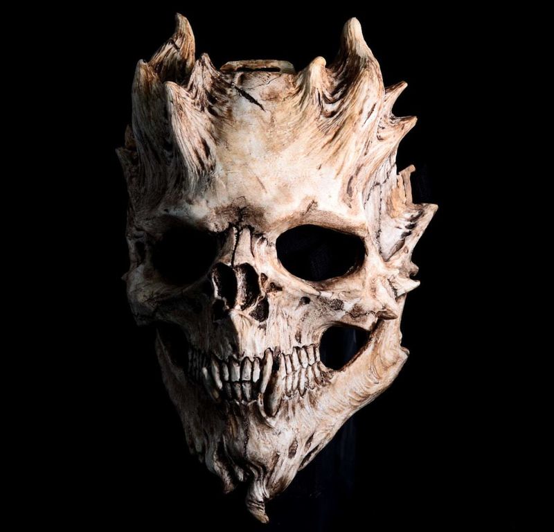 Halloween Skull Warrior Death Skull Mask/Demon Skull/Horror Halloween Mask_voghion.com