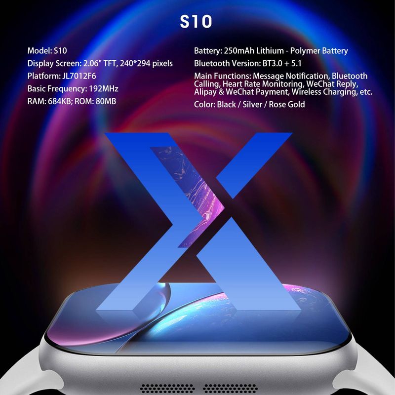 S10-Smartwatch With Bluetooth Call, Health Monitoring, Custom Watch Faces, And Long Battery Life_voghion.com