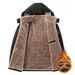 Men's Clothing Plush And Thickened Fleece-Lined Winter Jacket With Detachable Hood - Warm, Stylish & Versatile Cold Weather Coat For Casual Wear_voghion.com