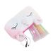 Astuccio portapenne di grande capacità per ragazze, con adorabile unicorno in peluche, color pastello arcobaleno, borsa portaoggetti_voghion.com