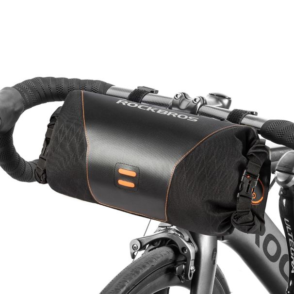 ROCKBROS Borsa manubrio bicicletta Borsa anteriore Borsa telaio Impermeabile circa 2L Nero_voghion.com