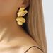 E11756 fashionable irregular niche alloy ZA exaggerated geometric multi-layer splicing earrings_voghion.com