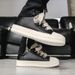 Bread men's fashion street American soft leather casual ins trendy brand niche thick soled black board shoes_voghion.com