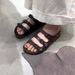 Sheepskin Version~ Genuine Leather Buckle Slip-On Women's Flat Versatile Lazy One-Step Outdoor New Sandals_voghion.com