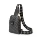 Designer Bag Free Shipping Patterned Chest Bag Chain Accent Snap Pocket Adjustable Strap Student Schoolbag_voghion.com