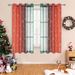 Curtains Christmas Snowflake Sheer Curtains Colorful Digital Print Voile Window Drapes With Ring Top Ready To Hang_voghion.com