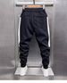 2023 New Men's Striped Casual Pants Tie-in Hip Hoodies Spring And Autumn Haren Handsome Sports Youth_voghion.com
