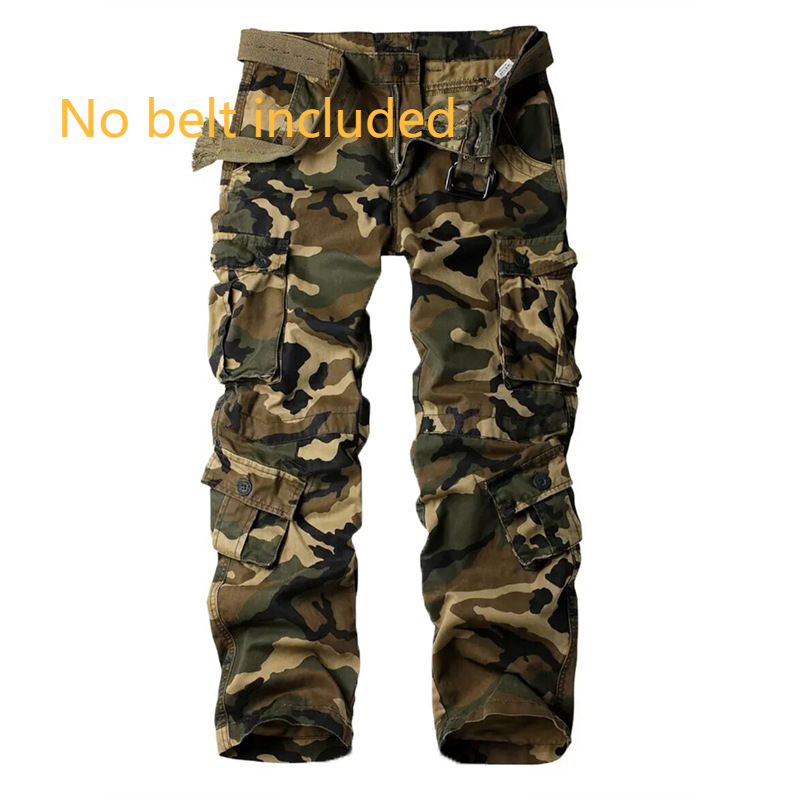 [UtilityPro] Pantaloni cargo da uomo - Design tattico a 8 tasche | Pantaloni da lavoro resistenti con gamba dritta_voghion.com