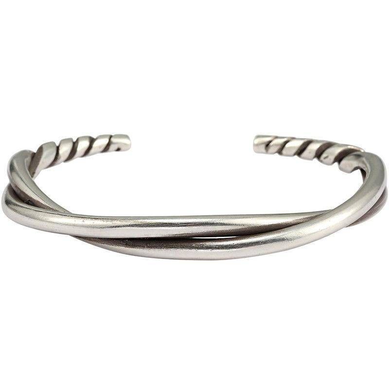 Handmade Twisted Thread Bracelet, Retro Open Bracelet, Unique Design, High Grade, Retro Gift_voghion.com