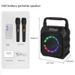 Tragbare Lautsprecher mit Soundkarteneffekt Outdoor-Karaoke-Mikrofon Integrierter Bluetooth-Lautsprecher_voghion.com