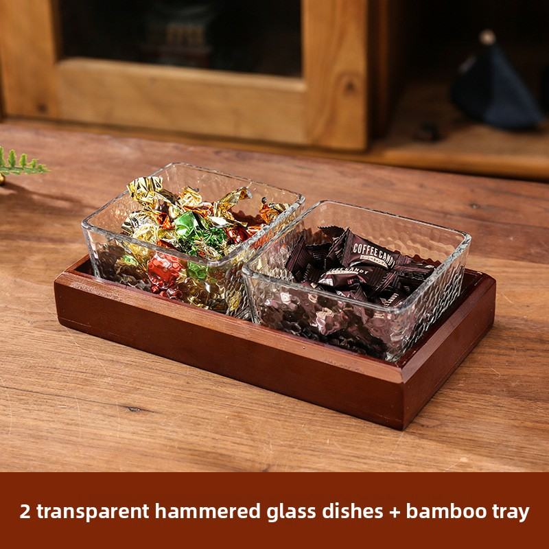 Plateau de service de luxe à 3 niveaux en acrylique pour fruits et collations - Élégant présentoir pour table basse (robuste, empilable et résistant aux rayures)_voghion.com