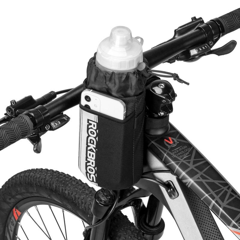 Porte-gobelet de vélo, support de bouilloire, support de téléphone portable, support de guidon universel pour vélo de route et de montagne, porte-gobelet 3 en 1_voghion.com
