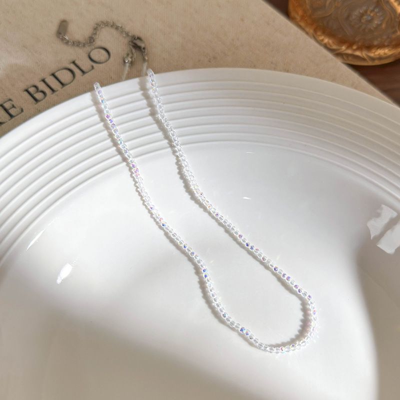 Collana con perline di riso colorate e cielo stellato in gypsophila 2025, nuova collana girocollo con catena sottile e clavicola di alta qualità_voghion.com