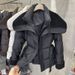 K Women's Thickened Cotton Coat With A Waist-cinching Design; New For The Season; Short Style With Lamb's Wool_voghion.com