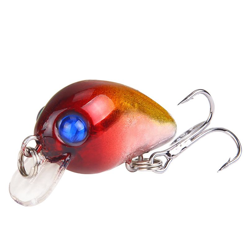 Mini Rock Fat Luya Bait 3cm/1.6g Plastmasas mākslīgā ēsma cietā ēsma_voghion.com