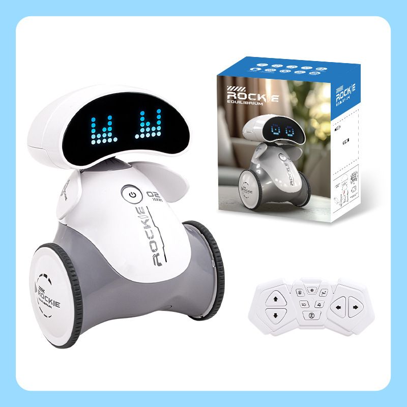 Robô inteligente infantil, programação interativa de indução para pais e filhos, brinquedo elétrico, luz, música, robô dançante_voghion.com