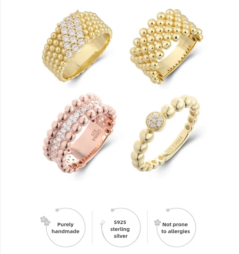 silver Round Ball Brand New Rose Gold And White Gold Inlaid Natural South African Diamond Men And Women Ring_voghion.com