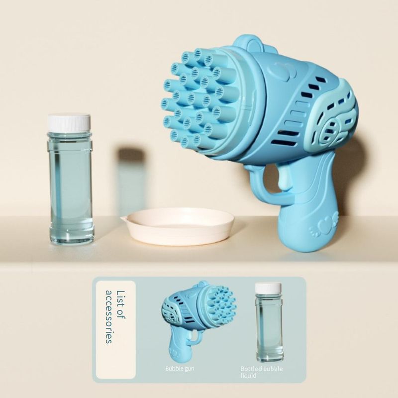 69/32-hulls Angel Bubble Blaster - Gatling Rocket Bubble Gun For Kids (håndholdt boblemaskinleke)_voghion.com