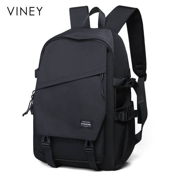 VINEY Backpack Men And Women Couple Backpack Computer Travel Backpack Large Capacity Casual Versatile Student Schoolbag_voghion.com