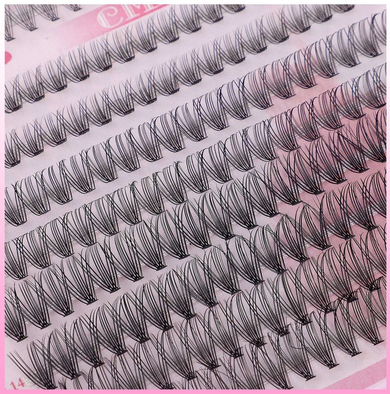 False Eyelash Extension Set, Single Tufting, 640 Tufting, 30+40+50+60+80+100D Eyelashes_voghion.com