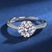 Tancise Classic Moissanite Anello in argento Gioielli da donna Promessa di nozze Regalo per feste_voghion.com
