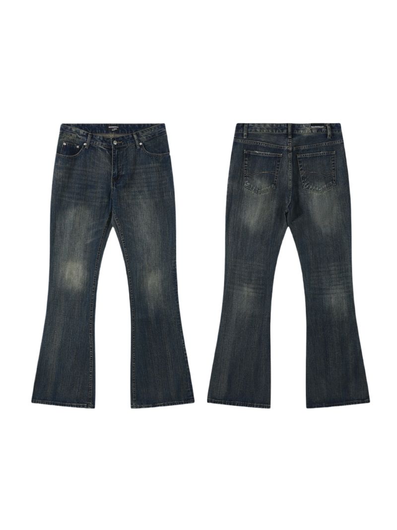 Jeans a tromba in bambù larghi bicolore da uomo_voghion.com