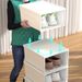ClearView Stackable Shoe Storage Box With Lid – Space-Saving Transparent Shoe Organizer For Closet, Living Room & Entryway_voghion.com