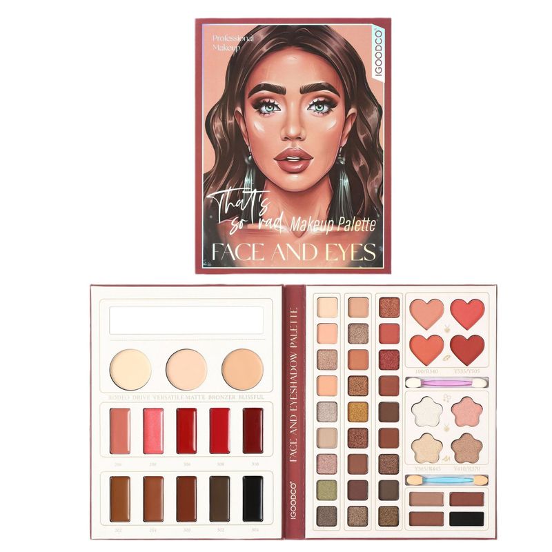Eye Shadow New 52 Color Multi Functional Eyeshadow Palette Matte Pearlescent Blush Concealer Lipstick All In One Multi Color Makeup_voghion.com