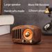 R919 Portable FM Radio With 5.0 BT Speaker; Walnut Wooden FM Radio With Old Fashioned Classic Style; Strong Bass Enhancement; Loud Volume_voghion.com
