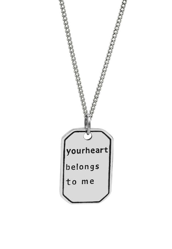 LDR1223 Collana con citazione romantica in argento S925_voghion.com