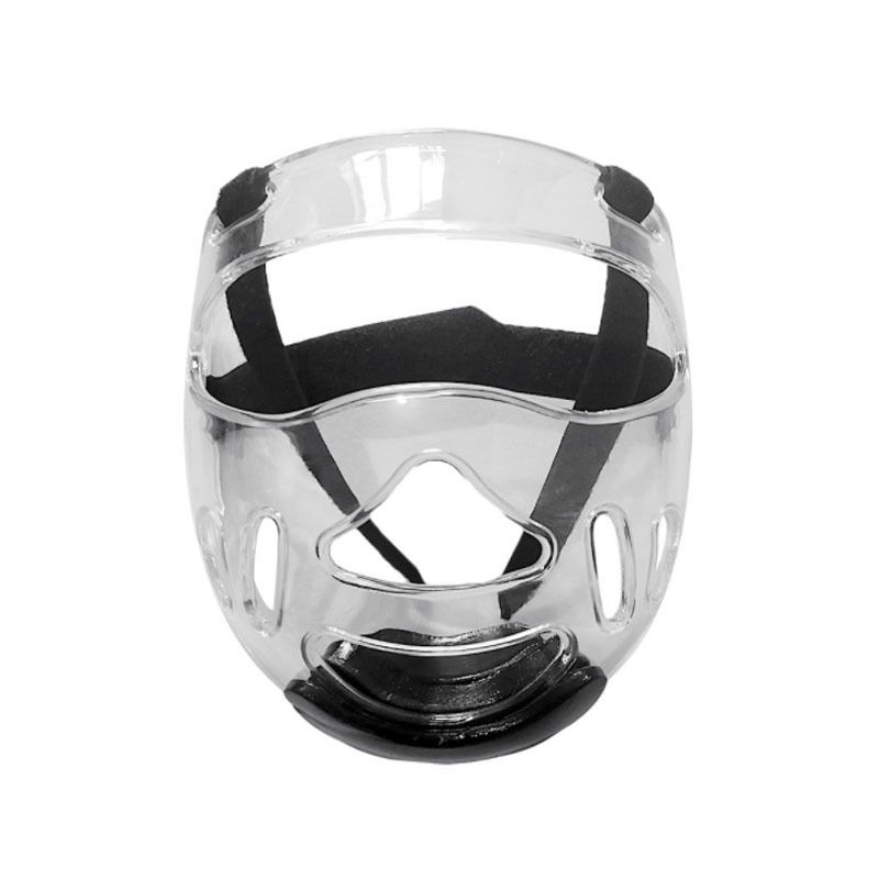 Casque de protection détachable pour adulte, masque de protection transparent pour entraînement professionnel de taekwondo et de boxe pour enfants_voghion.com