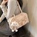 Silver Commuting Large Capacity Tote For Women 2025 New Model Shoulder Underarm Handheld Pillow Bag_voghion.com