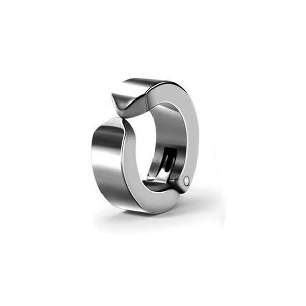 Titanium Steel Ear Cuffs For Men And Women – No Piercing Clip-On Earrings, Stylish Grunge Ear Bone Clips, Trendy Unisex Fashion Accessories_voghion.com