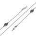 Catena per maschera fatta a mano con perline colorate in argento punk, accessori per occhiali antiscivolo_voghion.com