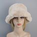 Cappelli invernali da donna in pelliccia sintetica di coniglio, stile 2025, super morbidi, fodera in cotone, caldi berretti da sci alla moda russa, in peluche, tinta unita_voghion.com