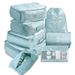 Tri des bagages de voyage et sac de huit pièces, sac de rangement imperméable pour la classification des vêtements_voghion.com