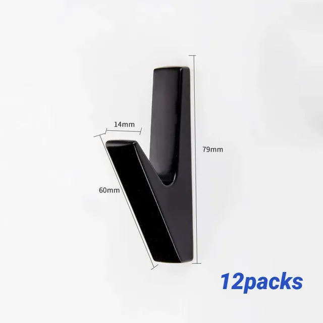 RYYD Black Towel Hanger - Strong Mount|Key Hook|Bathroom_voghion.com