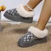 New platform casual slip-on snow boots warm low-top furry boots_voghion.com