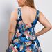 New Printed Women's Tankini Plus Size Two-Piece Swimsuit Tummy Control Slimming Skirt Style With Boyshorts Swimwear_voghion.com