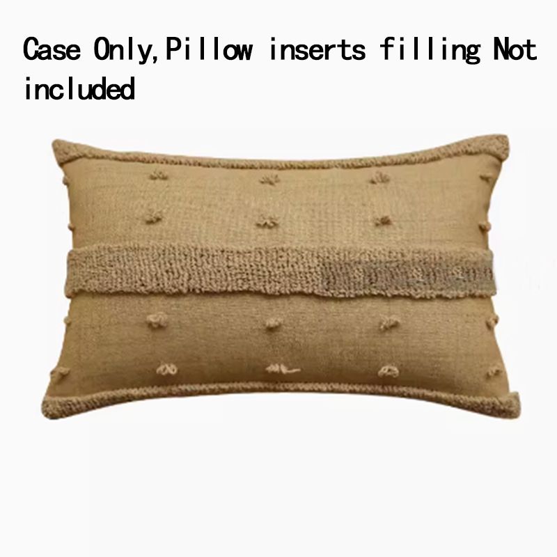 Cross-border Hot Selling Wave Nordic Ins Style Geometric Loop Cushion Model Room Loop Pillow Case_voghion.com