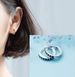 Orecchini a cerchio piccoli da 8 mm in argento sterling 925 con zirconi neri, regalo per donna E3_voghion.com
