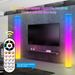 Bluetooth Floor Lamp - Smart RGB Music Sync Light With APP Control, 16 Million Colors For Living Room & Bedroom, Modern Cylinder Corner Lamp_voghion.com