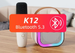 Ensemble microphone K12 pour karaoké à domicile, enceinte Bluetooth sans fil pour enfants avec karaoké intégré et machine à chanter._voghion.com