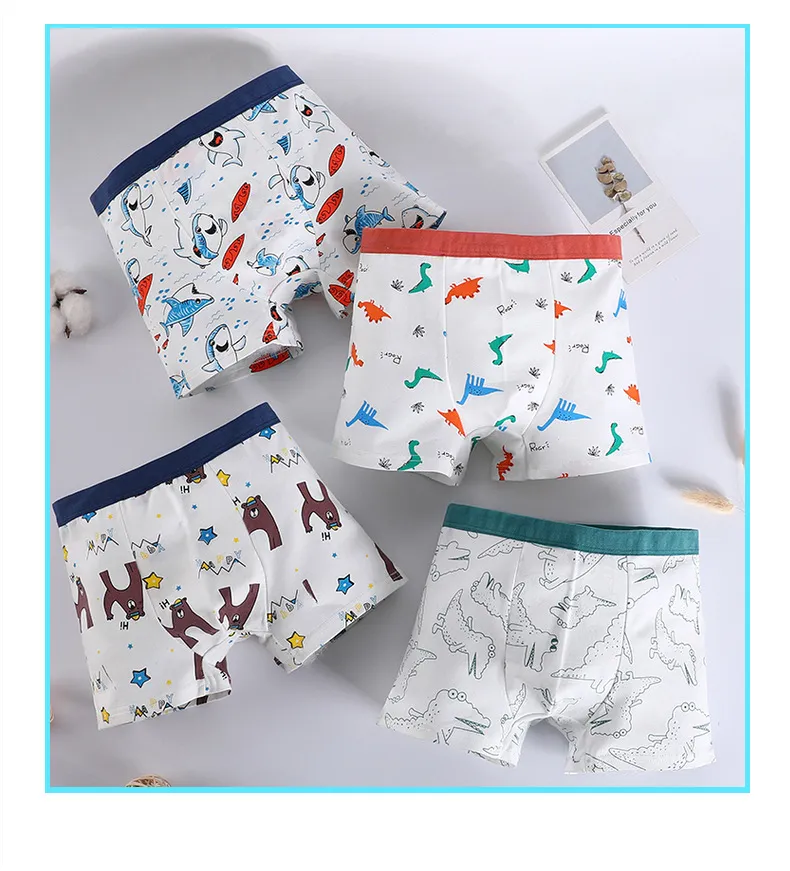 Nouveaux sous-vêtements pour garçons en gros sous-vêtements en coton pour enfants boxers pour hommes boxers pour étudiants en coton pour enfants garçons_voghion.com